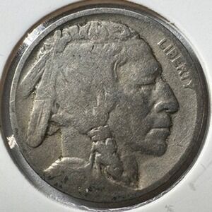 1918 Buffalo Nickel Five Cents Coin Liberty Indian Head Coin